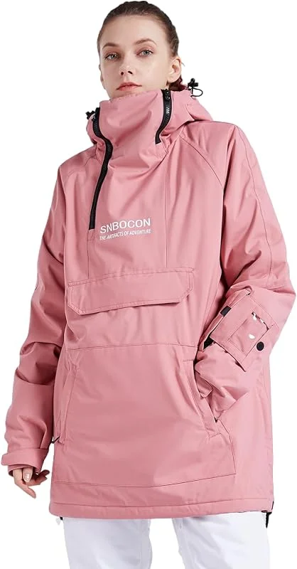 Bluemagic Vestes de Ski Femme, Blouson Hiver Femme, Extérieur Vêtements Thermiques Coupe-vent Etanche à l'humidité Chaud Respirant Neige Ski Marche Camping Manteau — Vetements ski