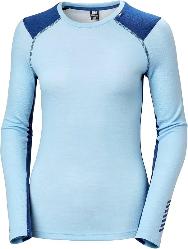 Helly Hansen W LIFA Merino Midweight Crew Ls Tshirt Femme — Vetements ski