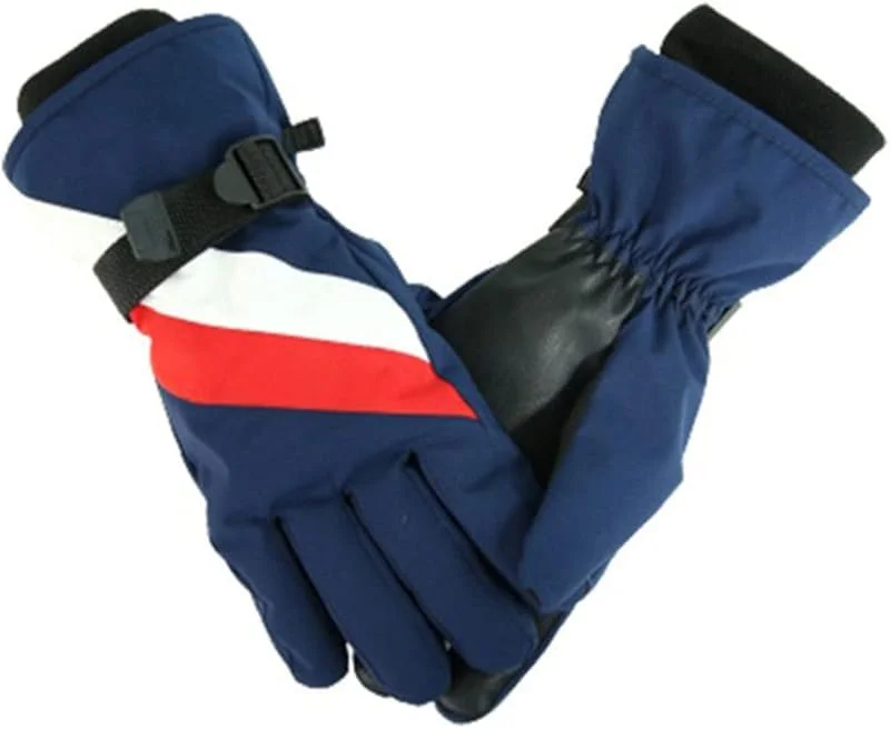 Épaissir Les Gants de Ski Écran Tactile Gants Hiver Femmes Hommes Chaud Motoneige Moto Snowboard Tirer Boucle Longue Coupe-Vent Gants Chauds — Vetements ski