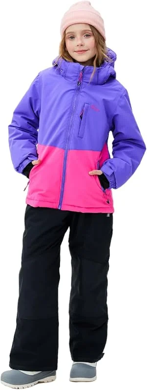 SMONTY Combinaison de Ski Enfant Filles, Veste et Pantalon Hiver — Vetements ski