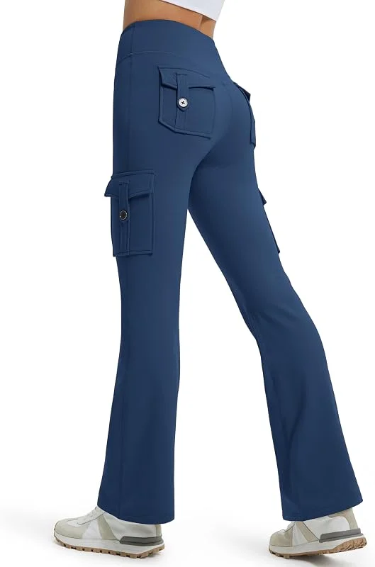 Libin Leggings Thermique évasé pour Femme Hiver Cargo — Vetements ski