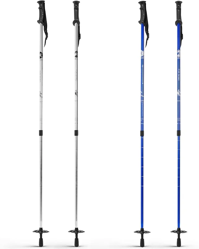 VioraWhite Bâtons de ski réglables pour ski alpin — Equipement ski