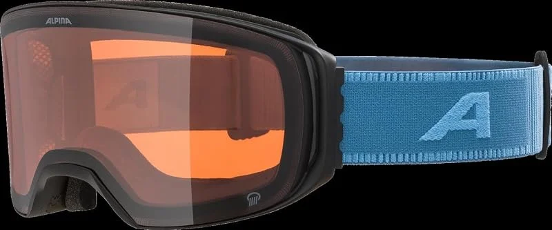 ALPINA ARRIS Masque de Ski Mixte - Adulte, Noir, Denim, Taille Unique — Equipement ski