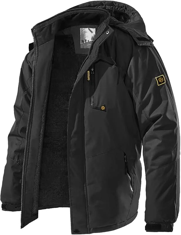 CARWORNIC Veste coupe-vent à capuche pour homme - Pour la randonnée et le snowboard — Vetements ski