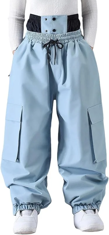 Generisch Pantalon cargo d'hiver pour homme, pour le snowboard, le ski, l'alpinisme, la randonnée, le trekking, l'extérieur, par temps froid — Vetements ski