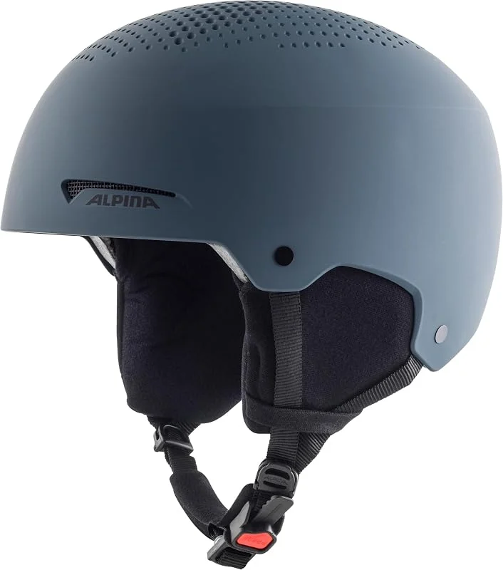 Alpina Arber - Casque de Ski léger et de Haute qualité pour Adultes, avec Coussinets d’Oreilles Amovibles, Absorption optimale des Chocs, Ink Matt, M (54-58) — Equipement ski