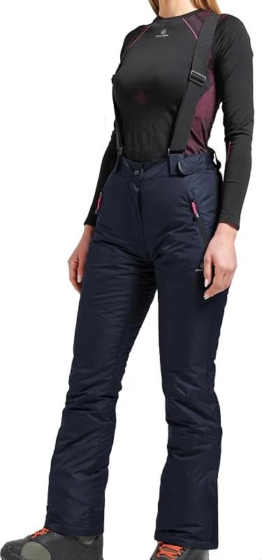 Pantalon de ski, snowboard, pantalon de neige chaud pour femme - Imperméable - 5000 mm - Avec bretelles amovibles — Vetements ski