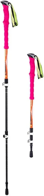Bâtons De Randonnée Poignée EVA Haute Densité, Pesant 250 G, Longueur Télescopique: 63-135 Cm, pour l'escalade, La Randonnée, Le Jeu, Le Camping — Equipement ski