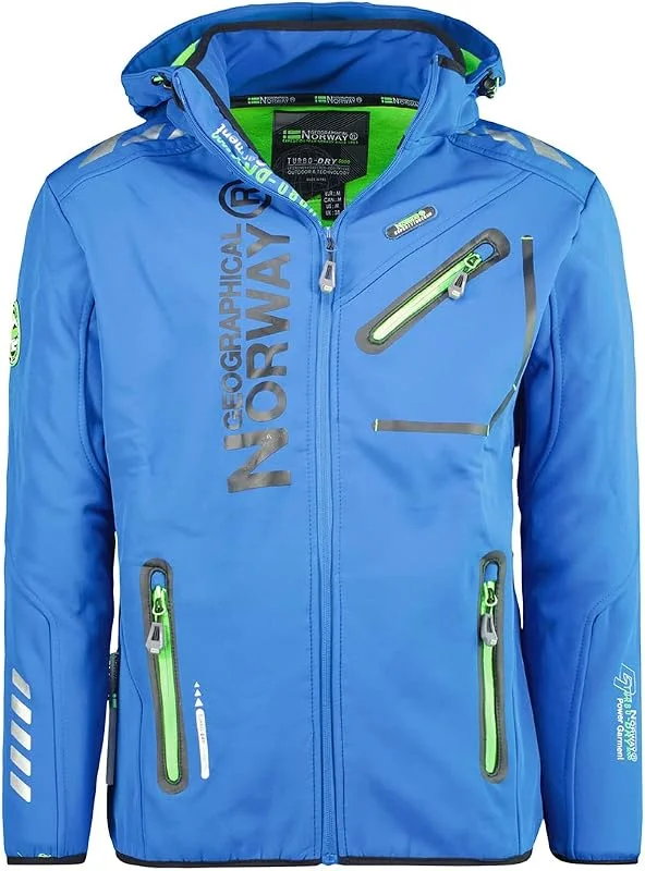 Geographical Norway Royaute Men - Veste Softshell Capuche Homme Impermeable - Manteau Outdoor Blouson Coupe Vent Tactique Resistant - Randonnee Ski Automne Hiver Printemps — Vetements ski
