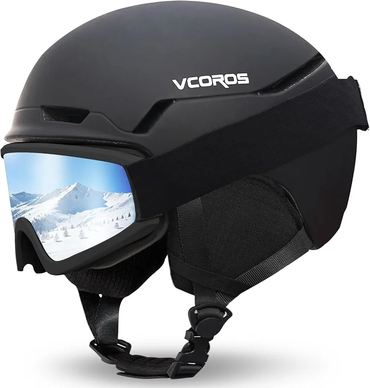 VCOROS Casque de Ski avec Lunettes de Ski DXH816 Adapté au Ski — Equipement ski