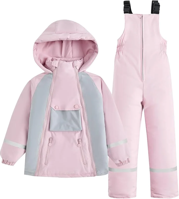 JiAmy Combinaison De Ski Enfant Avec Capuche 3-14 ans — Vetements ski
