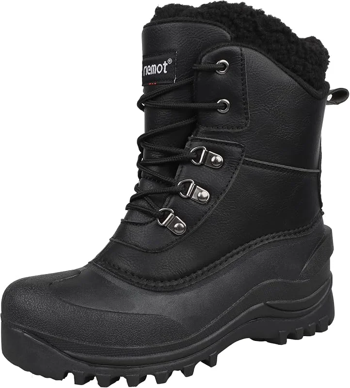 riemot Bottes de Neige Homme Fourrées Chaudes Antidérapantes pour l'Hiver — Equipement ski