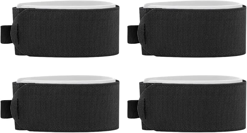 Sangles d'attache de ski, sangle de transport de ski, Bandes de ski, Bandes de ski 4 bandes en nylon, support de barre de transport, sangle de snowboard, accessoires de sports d'hiver — Equipement ski