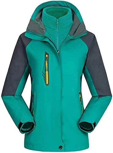 MU Veste de ski imperméable pour femme Veste de ski de snowboard d'extérieur résistante à l'eau pour femme Manteau de neige d'hiver chaud Hiver, vert, **** L — Vetements ski