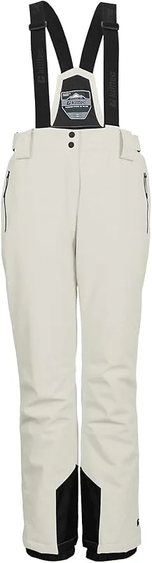 Killtec Ksw 249 WMN Ski Pnts - Pantalon de Ski Fonctionnel avec Bretelles Amovibles, Protection des Bords et Jupe Pare-Neige - Pantalon de Ski - Femme — Vetements ski